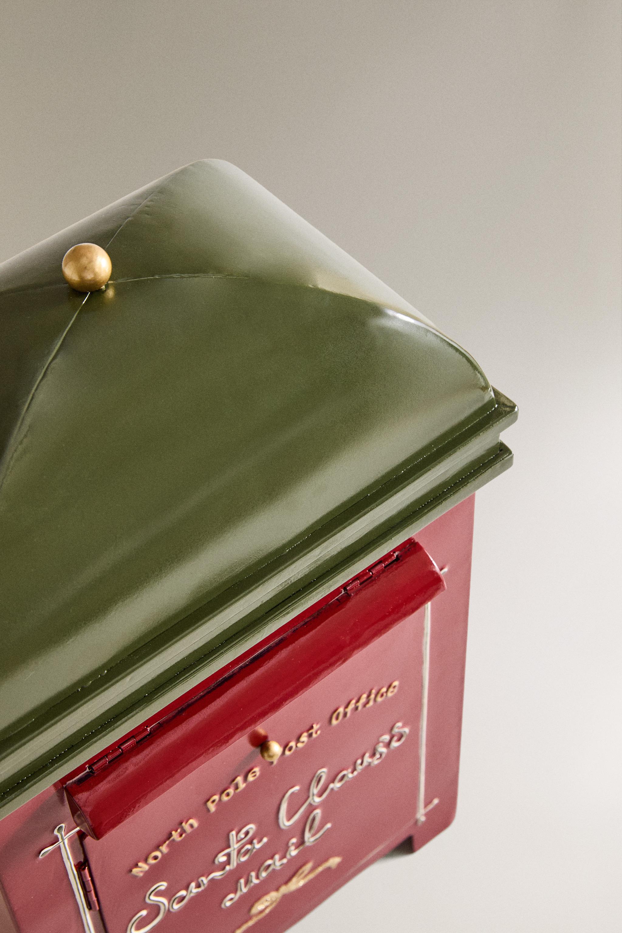 SANTA CLAUS MAILBOX CHRISTMAS ORNAMENT